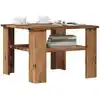 Image de vidaXL Table basse vieux bois 60x60x42 cm bois d'ingénierie