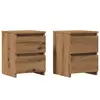 Image de vidaXL Tables de chevet 2 pcs chêne artisanal bois d'ingénierie