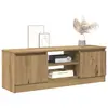 Image de vidaXL Meuble TV chêne artisanal 102x30x36 cm bois d'ingénierie