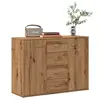 Image de vidaXL Buffet chêne artisanal 88x30x64 cm bois d'ingénierie