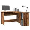 Image de vidaXL Bureau d'angle vieux bois 120x140x75 cm bois d'ingénierie