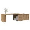 Image de vidaXL Table basse chêne artisanal 150x50x35 cm bois d'ingénierie
