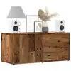 Image de vidaXL Meuble TV vieux bois 80x34x35,5 cm bois d'ingénierie