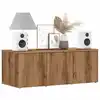Image de vidaXL Meuble TV chêne artisanal 80x34x30 cm bois d'ingénierie