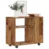 Image de vidaXL Table d'appoint vieux bois 70x35x55 cm bois d'ingénierie