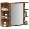 Image de vidaXL Armoire à miroir de salle de bain vieux bois bois d'ingénierie