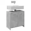 Image de vidaXL Armoire lavabo de salle de bain gris béton 60x33x60 cm