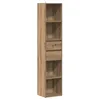 Image de vidaXL Bibliothèque chêne artisanal 36x30x171 cm bois d'ingénierie, armoire à livres, armoire de rangement, armoire de bureau, armoires à livres