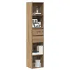 Image de vidaXL Bibliothèque chêne artisanal 36x30x171 cm bois d'ingénierie
