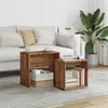 Image de vidaXL Tables basses gigognes 2 pcs vieux bois bois d'ingénierie