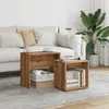 Image de vidaXL Tables basses gigognes 2 pcs chêne artisanal bois d'ingénierie