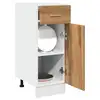 Image de vidaXL Armoire à tiroirs "Lyon" Chêne artisanal 30 x 46 x 81,5 cm Bois d'ingénierie