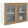 Image de vidaXL Vitrine suspendue "Lyon" Chêne artisanal 80 x 31 x 60 cm Bois d'ingénierie