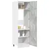 Image de vidaXL Armoire réfrigérée "Lyon" Gris béton 60 x 57 x 207 cm Bois d'ingénierie