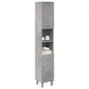 Image de vidaXL Armoire de salle de bain Gris béton 30x30x179 cm Aggloméré