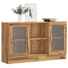 Image de vidaXL Buffet chêne artisanal 120x30,5x70 cm bois d'ingénierie