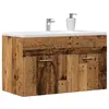 Image de vidaXL Armoire lavabo de salle de bain vieux bois bois d'ingénierie