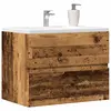 Image de vidaXL Armoire de salle de bain vieux bois bois d'ingénierie