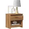 Image de vidaXL Table de chevet chêne artisanal 40x30x39 cm bois d'ingénierie