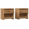 Image de vidaXL Tables de chevet 2 pcs chêne artisanal 40x30x39 cm
