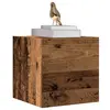 Image de vidaXL Meuble TV mural vieux bois 30,5x30x30 cm