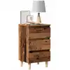 Image de vidaXL Table de chevet vieux bois 40x35x69 cm bois d'ingénierie