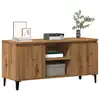 Image de vidaXL Meuble TV chêne artisanal 102x35x50 cm bois d'ingénierie