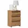Image de vidaXL Table de chevet chêne artisanal 40x35x62,5 cm bois d'ingénierie