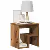 Image de vidaXL Table de chevet vieux bois 40x30x40 cm bois d'ingénierie