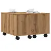 Image de vidaXL Table basse chêne artisanal 60x60x38 cm bois d'ingénierie