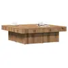 Image de vidaXL Table basse chêne artisanal 90x90x28 cm bois d'ingénierie