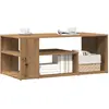 Image de vidaXL Table d'appoint chêne artisanal 100x50x40 cm bois d'ingénierie