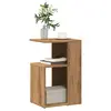 Image de vidaXL Table d'appoint chêne artisanal 36x30x56 cm bois d'ingénierie