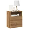 Image de vidaXL Table de chevet chêne artisanal 50x32x60 cm bois d'ingénierie