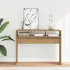 Image de vidaXL Table console chêne artisanal 105x30x80 cm bois d'ingénierie