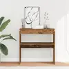 Image de vidaXL Table console vieux bois 80 x 30 x 80 cm bois d'ingénierie
