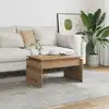 Image de vidaXL Table basse chêne artisanal 68x50x38 cm bois d'ingénierie