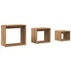 Image de vidaXL 3-delige Tafeltjesset bewerkt hout artisanaal eikenkleur