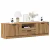 Image de vidaXL Meuble TV Chêne Artisan 140x35x40 cm Bois d'ingénierie
