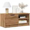 Image de vidaXL Meuble TV chêne artisanal 80x35x36,5 cm bois d'ingénierie
