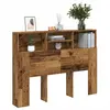 Image de vidaXL Armoire de tête de lit vieux bois 140x19x103,5 cm