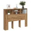 Image de vidaXL Armoire à tête de lit Artisan Chêne 140x19x103,5 cm