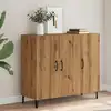 Image de vidaXL Buffet chêne artisanal 90x34x80 cm bois d'ingénierie