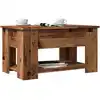 Image de vidaXL Table basse vieux bois 79x49x41 cm bois d'ingénierie
