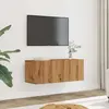 Image de vidaXL Meubles TV muraux 2 pcs chêne artisanal 80x30x30 cm