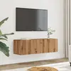 Image de vidaXL Meubles TV muraux 2 pcs chêne artisanal 100x30x30 cm