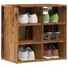 Image de vidaXL Armoire à chaussures vieux bois 52x30x50 cm
