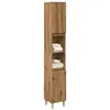 Image de vidaXL Armoire de salle de bain chêne artisanal 30x30x190 cm
