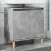 Image de vidaXL Meuble de lavabo gris béton 58x33x60 cm bois d'ingénierie