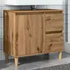 Image de vidaXL Armoire lavabo chêne artisanal 65x33x60 cm bois d'ingénierie